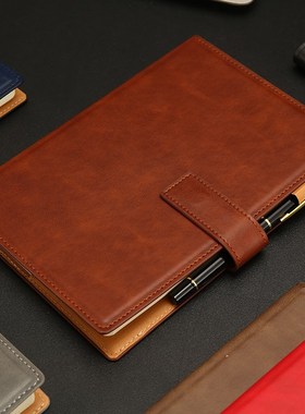 A5 leather notebook agenda 2020 office note book cover busin