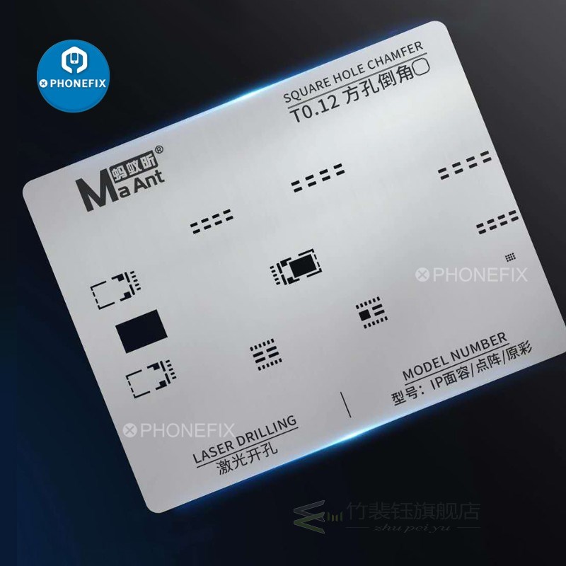 Maant BGA Reballing Stencil for Iphone X-11 Pro Max Dot Matr