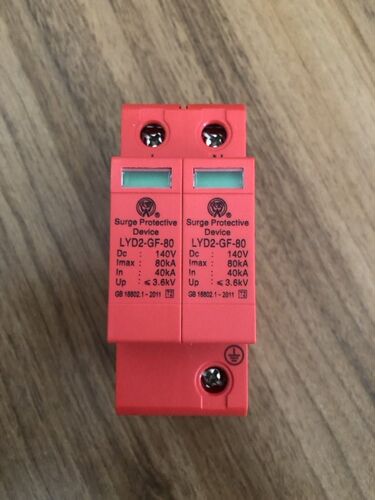SPD DC 140V 2P 80kA  House Surge Protector Protective Low-vo