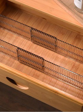 2Pcs Drawer Clapboard Partition Divider Cabinet Adjustable D