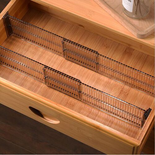 2Pcs Drawer Clapboard Partition Divider Cabinet Adjustable D