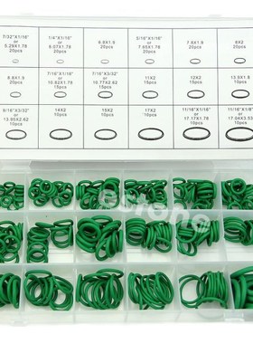 High Quality Rubber 270Pcs 18 Sizes O-ring Kit Green Metric