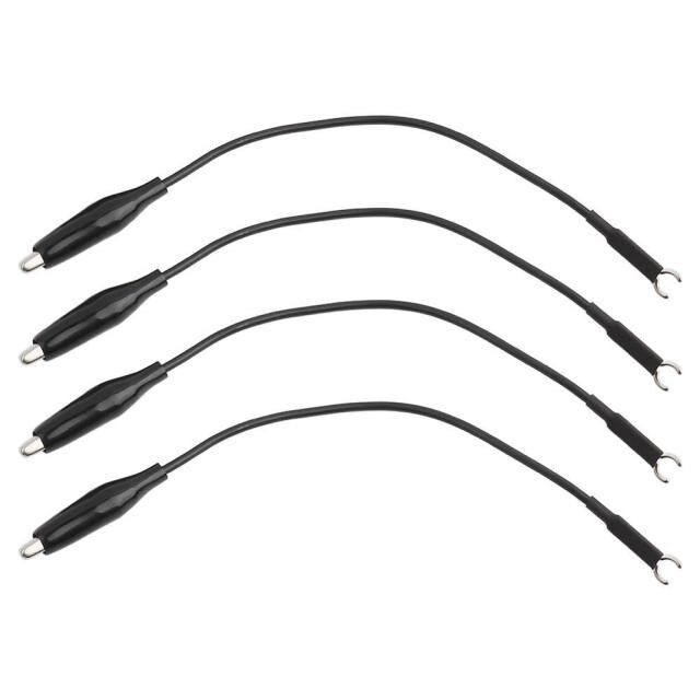 4 Pcs Oscilloscope Probe Ground Lead Wire Cable with Clip Os