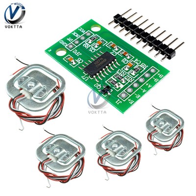 *HX711 Load Cell Module + 4Pcs 50kg Weight Sensors Human Loa