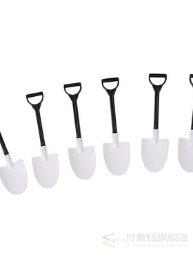 50pcs/pack Plastic Disposable Mini Shovel Spoon Potted Ice C