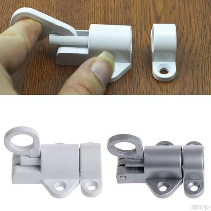 Security Pull Ring Spring Bounce Door Bolt Window Gate Alumi