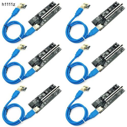 6pcs Newest 009S PLUS USB 3.0 PCI-E Riser VER009 Express 1X