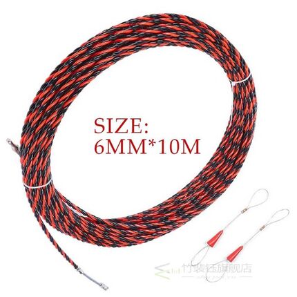 5-50M 6mm Cable Puller Fiberglass Electric Cable Wire Puller