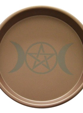 Three-phase Moon Astrology Candlestick Table Altar Plate Til