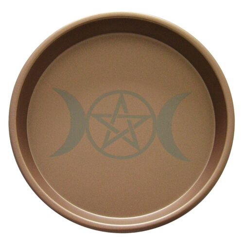 Three-phase Moon Astrology Candlestick Table Altar Plate Til