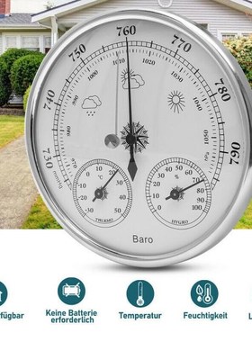 ZEAST 3 in 1 Household Wall Hanging Weather Station 130mm Th