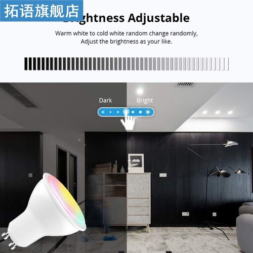 WiFi Smart Bulb LED Light RGBCW 4W Dimmable Lamp Smart Life