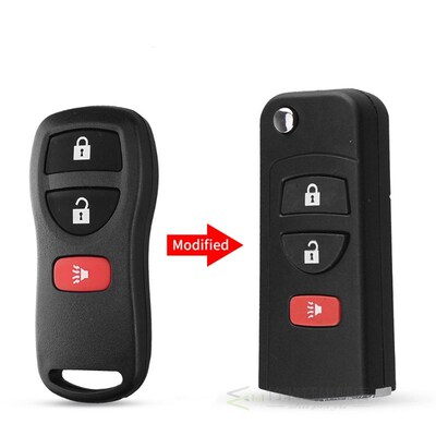 KEYYOU For Nissan Replacement Remote Car Key Shell For Nissa