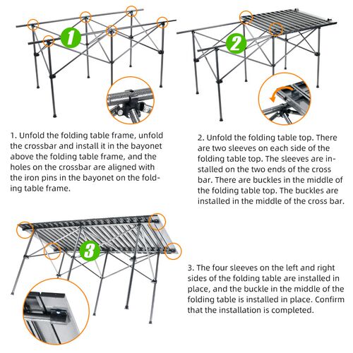 Outdoor Picnic Folding Table Camping Box Table Outdoor Foldi