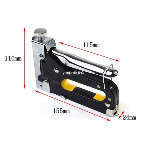 3in-1 Manual Nail Gun Heavy Duty Staple Gun Furniture Staple