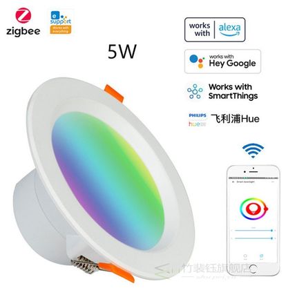 Tuya Zigbee 3.0 Smart Led Downlight RGBCW 2.5 3.5 4 Inch Rou