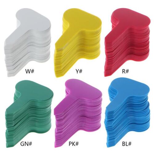 100Pcs Cute Garden Plant Labels Plastic Plant T-type Stake T