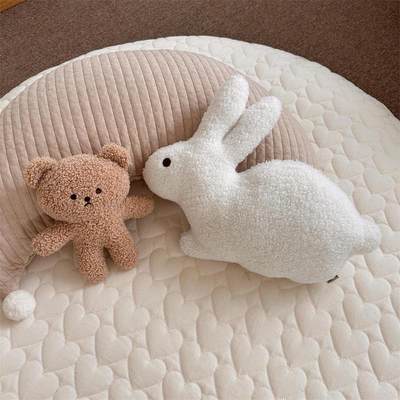 韩国ins宝宝毛绒安抚玩具小兔子玩偶可入口婴儿公仔哄睡觉神器