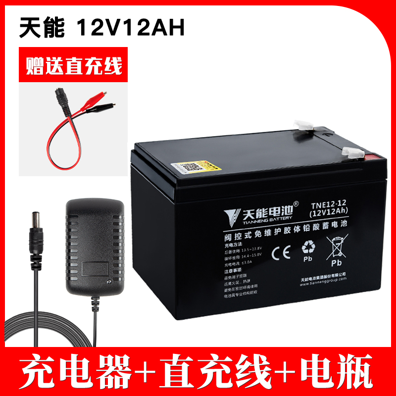 3FM4.5童车电池6V4AH6V4.5ah12V7AH电瓶童车充电器儿童电动车电池