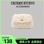 ZAR FENDEN云朵羊羔毛毛女包2024新款 单肩毛绒链条包毛茸茸斜挎包