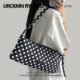 ZAR FENDEN2025新款 韩系单肩黑白波点轻便ins可调节腋下法棍包