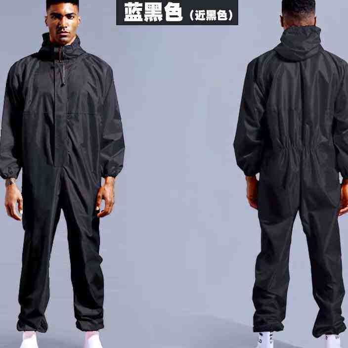 伽特安连体防护服带帽防水喷漆防尘服防护工作服雨衣套装男连帽