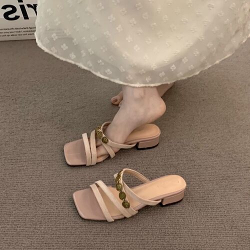 通勤外穿拖鞋女鞋晚晚风凉拖凉鞋