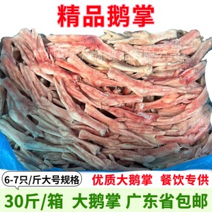 大号鹅掌新鲜冷冻精品鹅掌鹅脚鹅爪商用优质鹅掌卤味食材整箱30斤