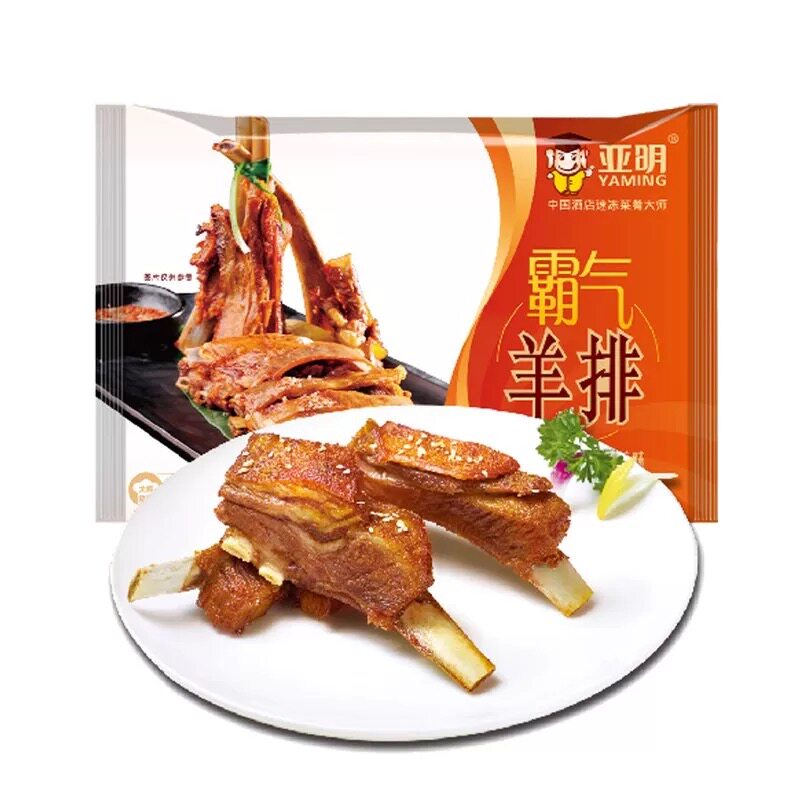 亚明霸气羊排 600克*15包/箱调味羊排特色烧烤食材半成品