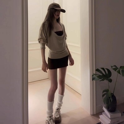 法式高级感吊带连衣裙子女夏季2025新款韩系早秋穿搭一整套装短裙