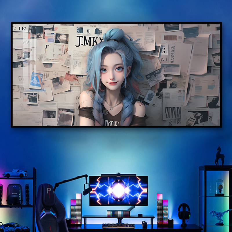 英雄联盟LOL金克丝阿狸装饰画