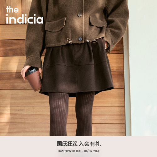 indicia标记2026秋冬新款简约百搭时尚花苞裙舒适半身裙L2A6QZ005