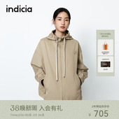风衣 连帽休闲简约风短款 F2A5FY057N 25秋新款 indicia标记商场同款