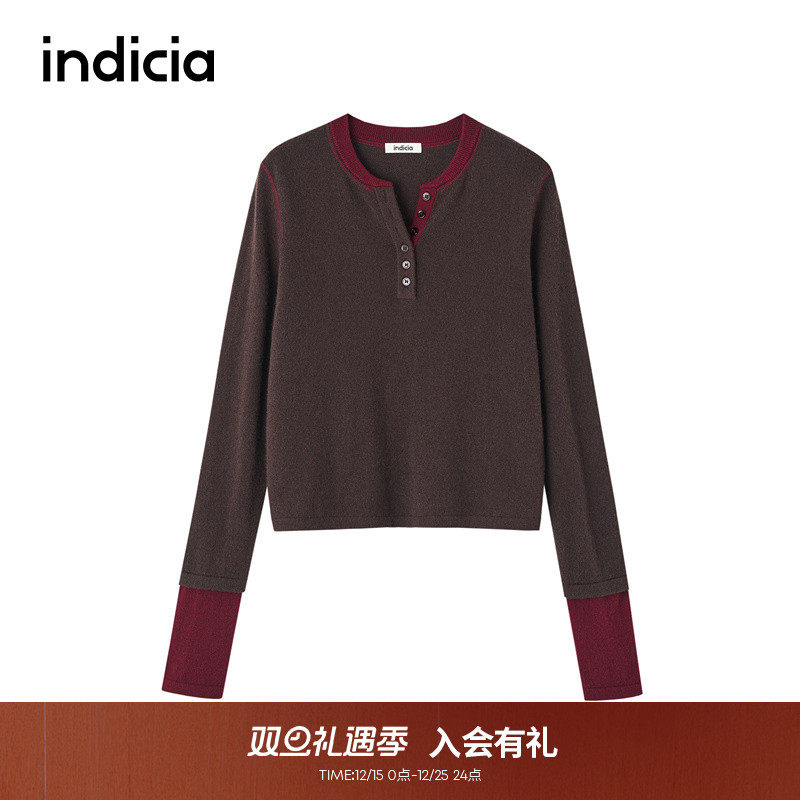 indicia标记山羊绒针织衫