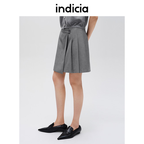 indicia标记设计感文艺风半身裙