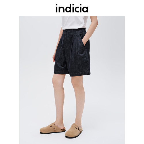 indicia标记简约通勤舒适短裤