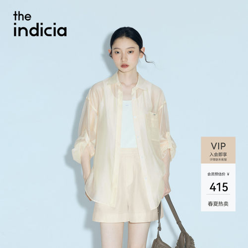 the indicia标记2026夏新款莱赛尔亚麻慵懒松弛氛围衬衫L2B6CS161