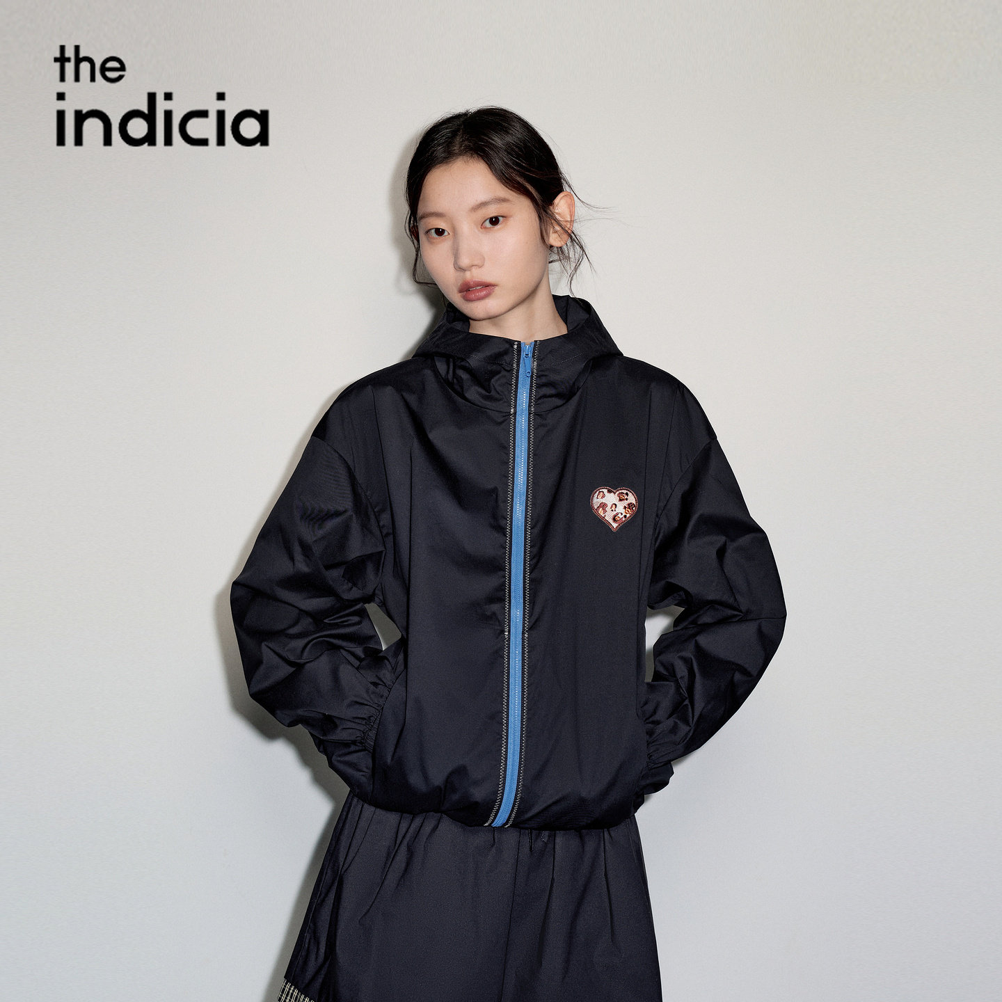 the indicia标记2026秋季新款低调耐看清爽感撞色外套 L2C6WT194Y图片