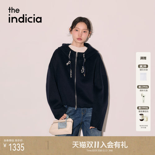 the indicia标记2026冬季新款简约百搭气质款短大衣L2D6DY269Y