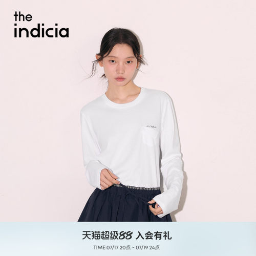 the indicia标记2026秋新款简约设计感宽松落肩百搭T恤L2C6TX250Y