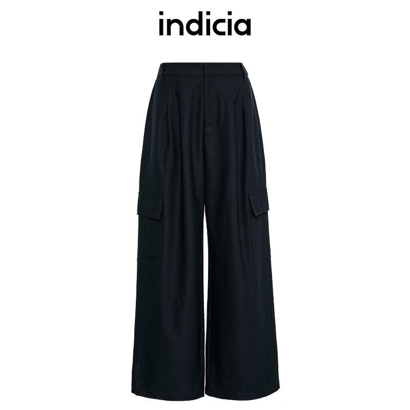 indicia标记休闲工装风直筒裤