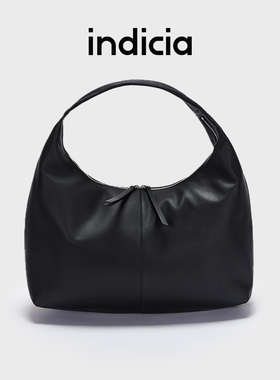 indicia标记包包头层牛皮腋下饺子包大容量极简单肩包S5C309BP069