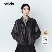 indicia标记2026春季 新款 酷帅高级感纹理层次光泽感外套L2A6WT017