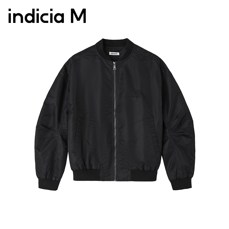 indiciaM标记男装商场同款纯色廓形飞行员夹克外套M6A410WT088