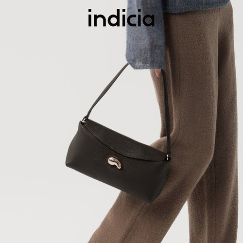 indicia标记包包头层牛皮单肩腋下包甜美豆子信封包AF2C4BP359