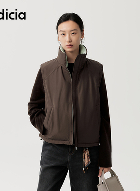 indicia标记商场同款2025冬季新款设计感撞色羽绒马甲 F2D5MJ512N