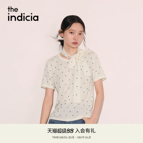 the indicia标记2026秋季新款法式复古氛围波点针织衫 L2C6ZZ256Y