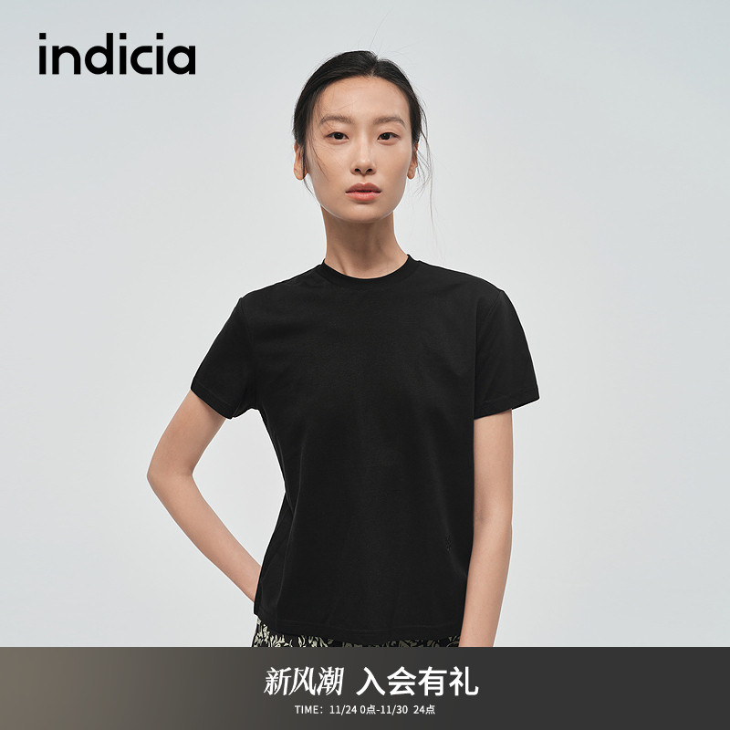 indicia标记时尚简约T恤短袖