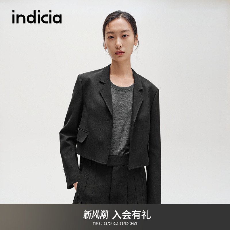 indicia标记时髦气质西装外套