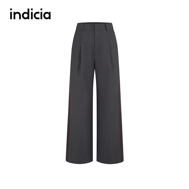 indicia标记商场同款2025冬新款简约通勤风百搭西装裤 F2D5KZ450F